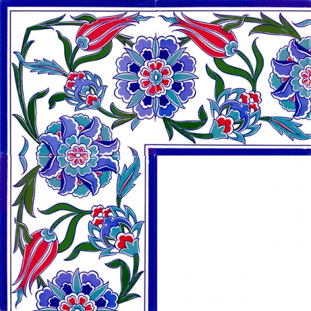 20x20 cm Çini Bordür B-3